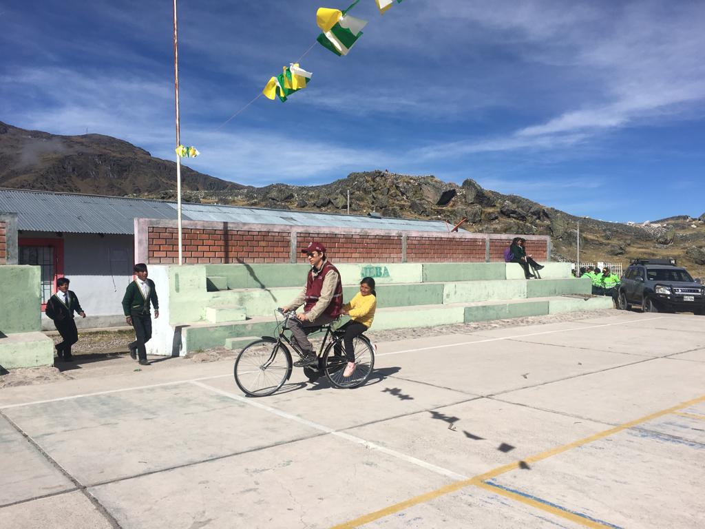 Donación de bicicletas, en beneficio de la I.E. Julio Enrique Barreda Aragón