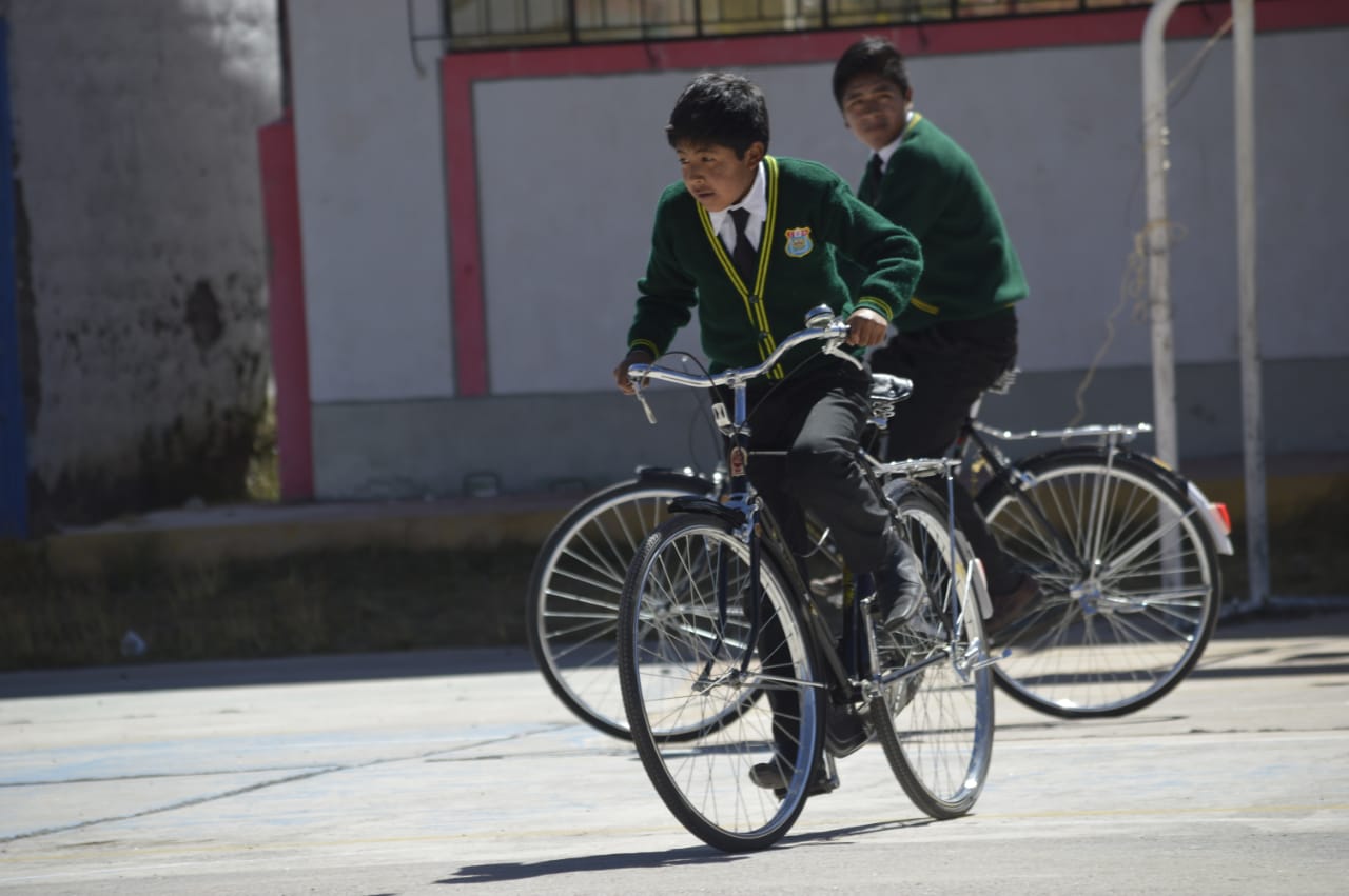 Donación de bicicletas, en beneficio de la I.E. Julio Enrique Barreda Aragón