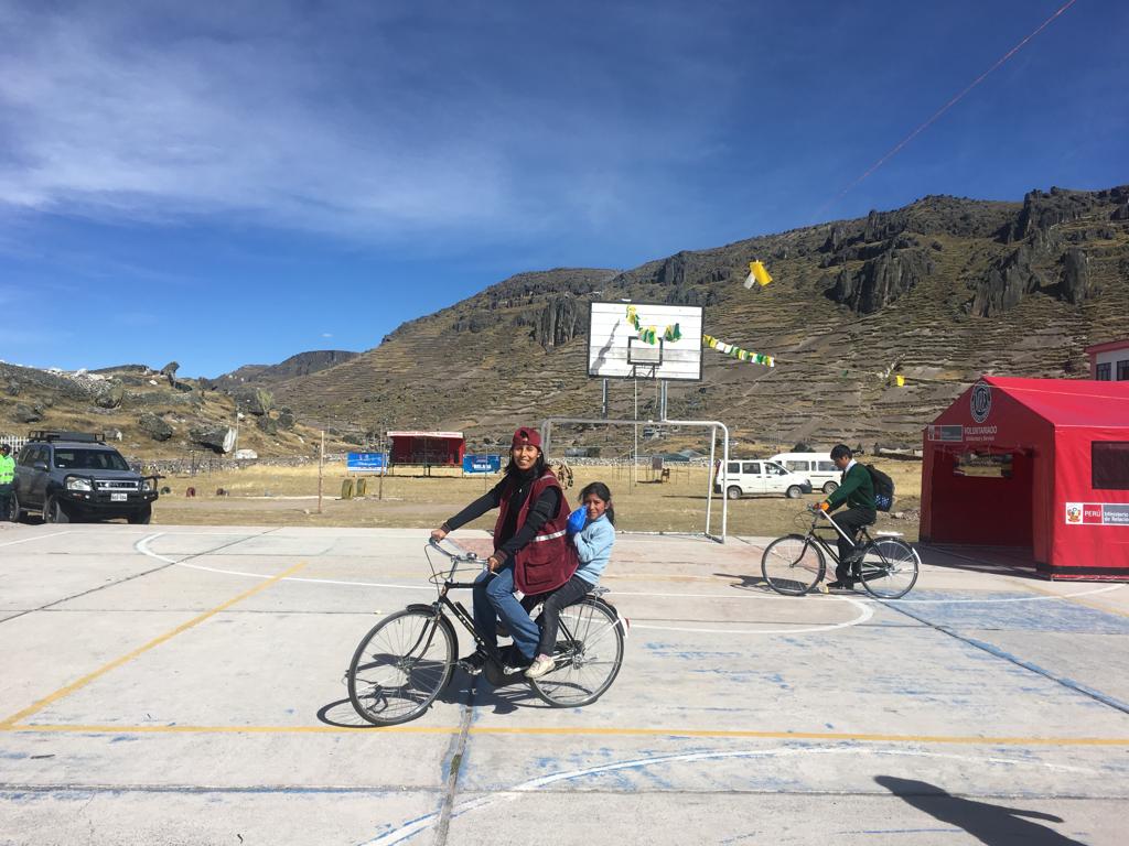 Donación de bicicletas, en beneficio de la I.E. Julio Enrique Barreda Aragón